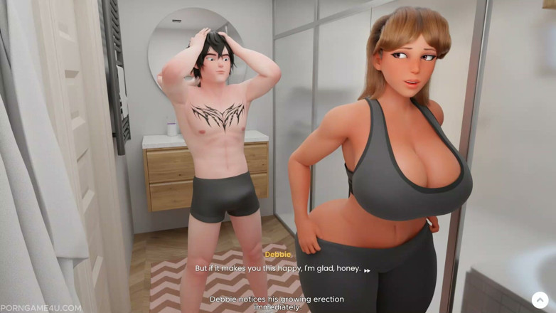 PORN GAME 4U: Mansion Days – seks pasca senaman berpeluh di bilik air &amp; pembiakan...