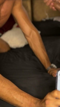 My Big Dick Muscle Friend Visits Me and See How I End up