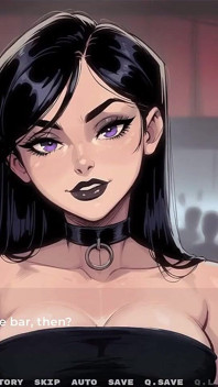 Mi nueva novia [ Juego de hentai tabú ] Ep.40 ¡Chica gótica chupa pollas en el váter del club!