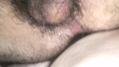 Dude_Spunk: 毛茸茸的熊壮男有一个邋遢的洞，他的屁股被匿名的大鸡巴直男吹了