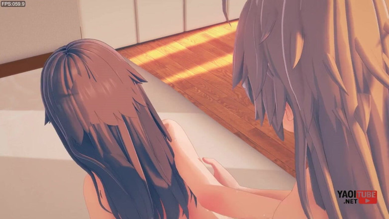 Yaoitube: Yaoi - 2 фембойки, анальний секс раком