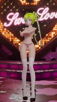 初音ミク シェイクイット 歌 脱衣 ダンス MMD 3D ブロンド 髪色 編集 Smixix