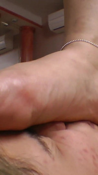 Karate Lesbian Feet Fight Face - White Perfect Nails