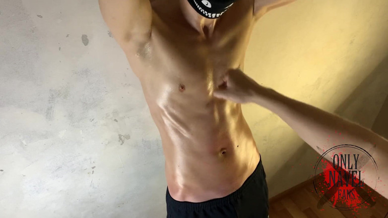 Navel fans: ABS와 배에 스트레스 테스트