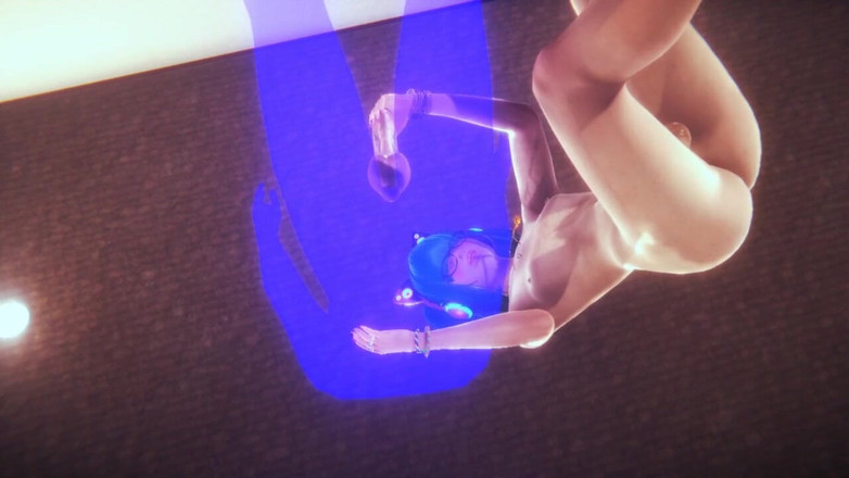 Yaoitube: Yaoi femboy - handjob mit grünen haaren