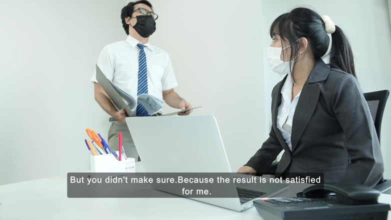 Mya Mya: Büro-hardcore-porno-rollenspiel