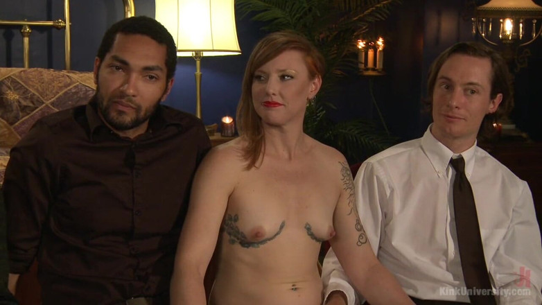 Kink University: Trio seks en meerdere penetratie: één slet en veel pikken