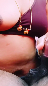 Desi Stepmom Handjob Com on Tits. Telugu Dirty Talks.