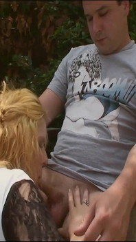 Old Man Masturbates and Licks a Babe Squirt While She Gets Fucked by Her Lover