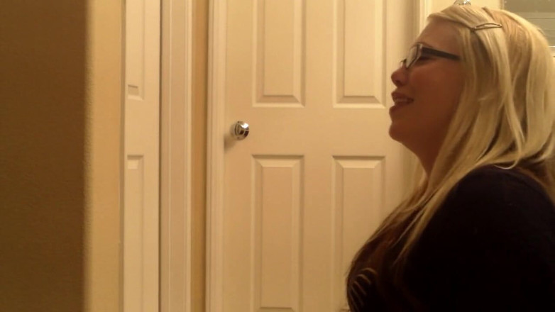 Tickled Pink Productions: Blonde white girl with glasses blowjob