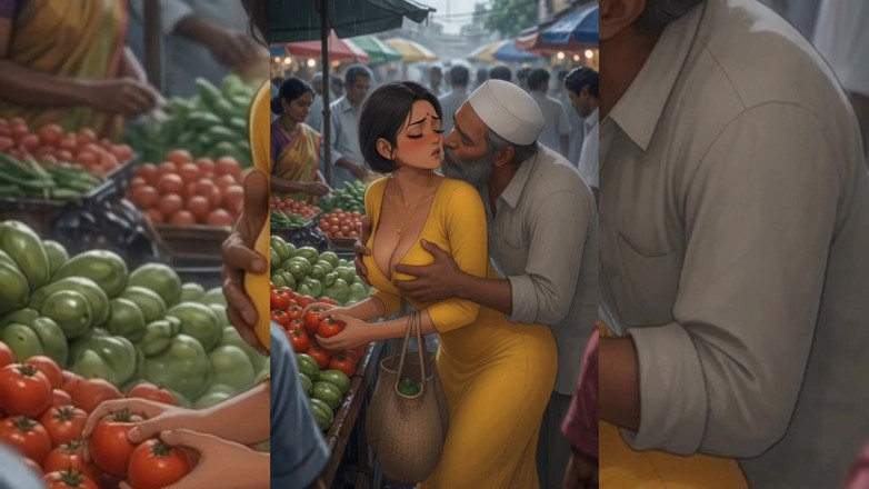 Heaven Gamez: Bhabhi India dikumpulkan &amp; dikongkek keras oleh jiran Islamnya yang menjijikkan...
