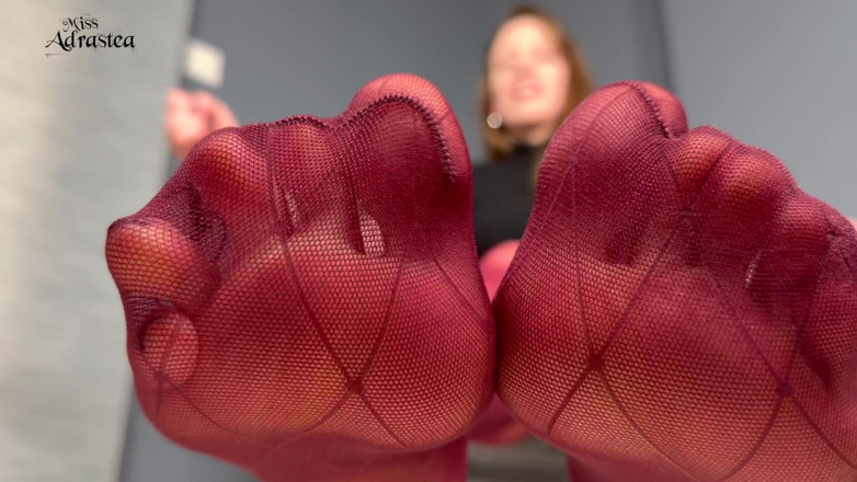 Miss Adrastea: Worship My Fragrant Feet and Cum on My Countdown! - Pantyhose...