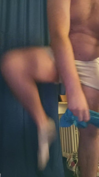Chub Boy Pissing in White Undies