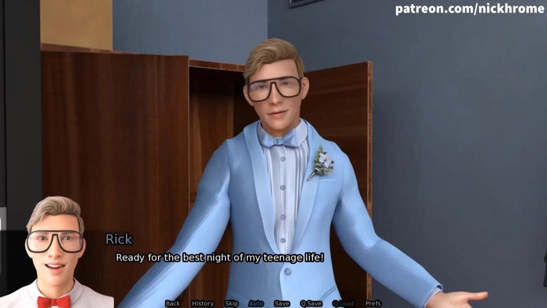 Visual Novels: SexBot 62 - грудастая учительница набролась на ботанику
