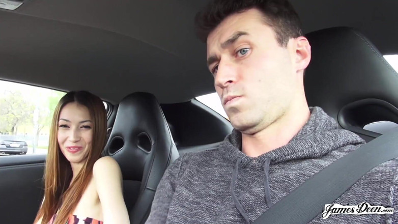 James Deen: Jenna Justine in deepthroat action with James Deen