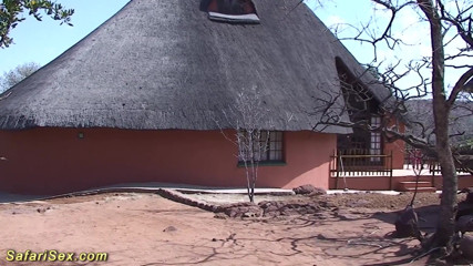 Safari sex: African housewife rough banged by sex tourist