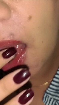 Horny Wife Sucks Delivery Guy's Dick While Her Husband Showers and Swallows All His Cum