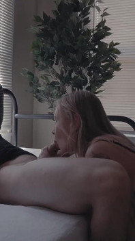 Blonde Horny Throat Slut Sloppy Blowjob and Cum Blast!
