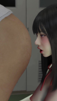 3D süße koreanische college-schlampe bekommt ihre nasse muschi so hart gefickt