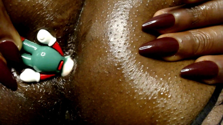 Maeling: Anal arschfick, kleines zwischen arschbacken gestopft - anal, arsch, ebenholz-arsch-fetisch