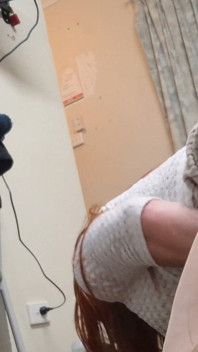 Charlotte Backs up to Her Dildo