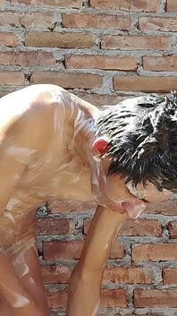 Bagno Latinoamericano Dopo Una Lunga Giornata Di Lavoro