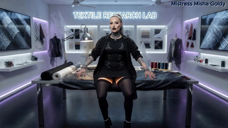 Goddess Misha Goldy: Nylon Psycho. Psychologische oorlog gewikkeld in pure stof