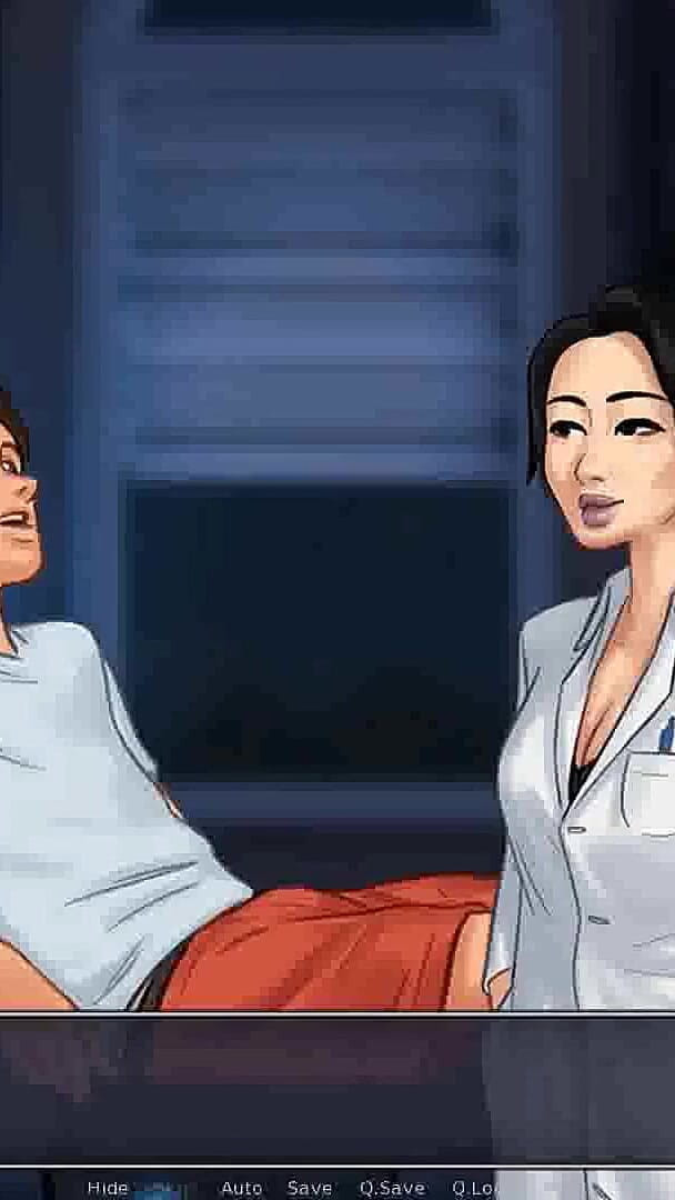 Summertime saga: Japanese professor is milking a student in her office ep 177 (Dirty GamesXxX)