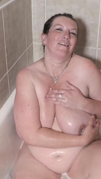 BBW w ciąży MILF Gotowy na wielki dildo