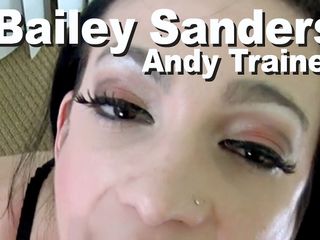 Edge Interactive Publishing: Bailey Saunders &amp; Andy Trainer zuigen sperma in het gezicht