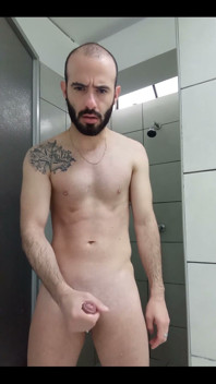 Saindo do chuveiro ...
