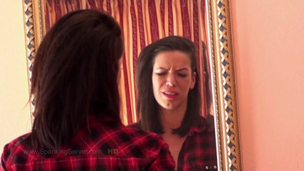 Spanking Server: Renata feels the paddle on her young and white ass