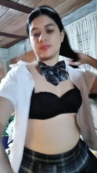 Beautiful Natural Girl with Big Tits Takes It All