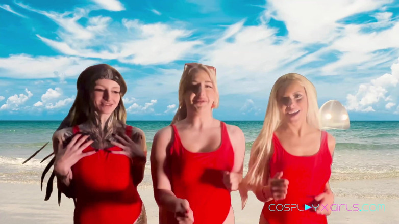 CosplayXGirls: Baywatch Gangbang