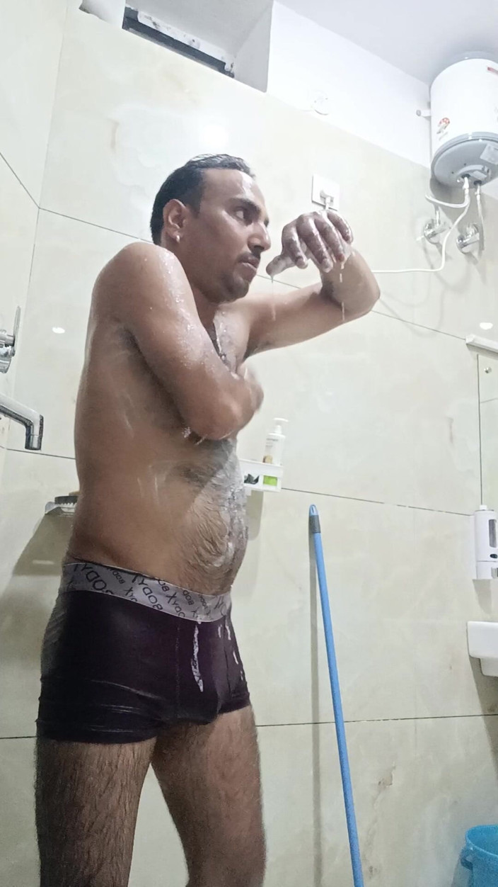 Rajasthani-old-lover: 젖탱이를 핥는 인도 경찰