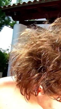 Latina teen Tania gets fucked outdoor by the pool by step brother with big cock
