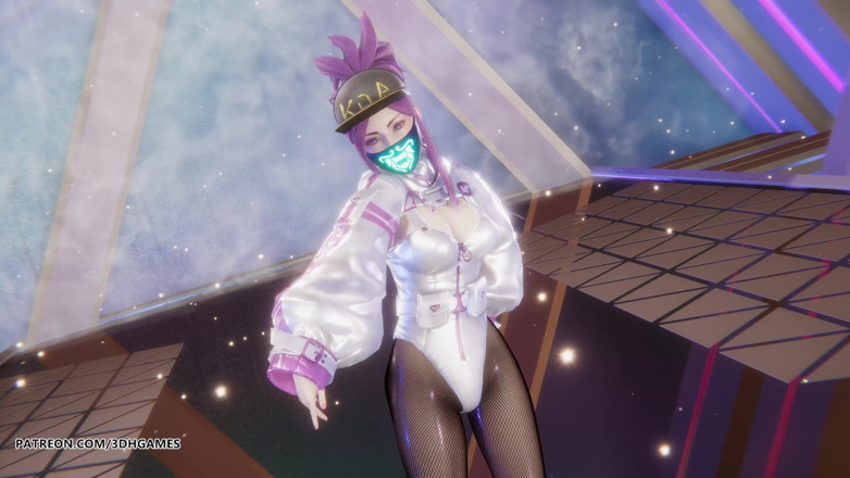 3D-Hentai Games: Mmd Aespa - Supernova Akali - Striptease sexy League of Legends necenzurat