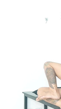 Footjob and Anal Sex Interracial