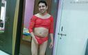 Cute &amp; Nude Crossdresser: Śliczne maminsynek crossdresser femboy Sweet Lollipop w crop top i...