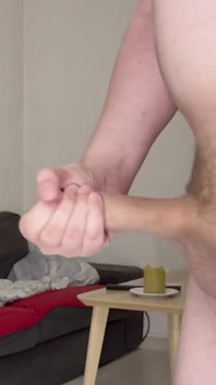 Enjoying My Huge Cock for Almost 10 Minutes
