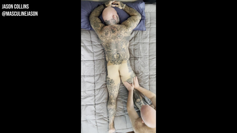 MasculineJason - Jason Collins: Bareback massage and fuck with the Johnny t