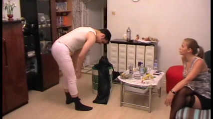 Femdom Austria: Melady Does a Make up on His Face