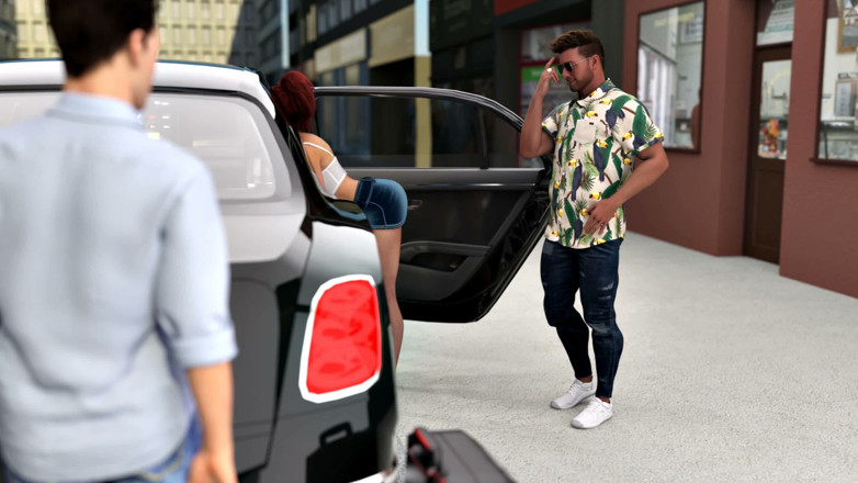 Dirty GamesXxX: Unbound Resort: suami berasa cemburu dan merangsangkan apabila dia mendapati...