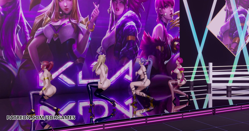 3D-Hentai Games: Black pink - Come ti piace quella danza nuda, Ahri, Akali,...