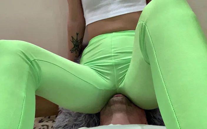 Petite Princesses Femdom: Lifestyle Femdom Part 2 Kira in Green Yoga Pants - Foot Worship,...