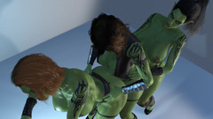 Wraith Futa: Futa Ork Stehender Analzug