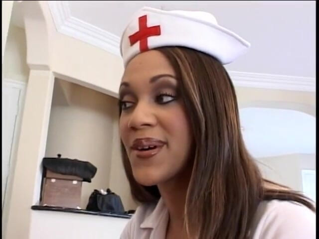 Best Butts: Slutty ebony nurse comes round to help a sick young...