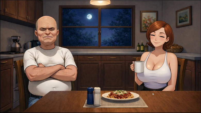 Cumming Gaming: Lekcja dziadka Hentai Tabu Ep.2 Wytryskuje na duży tyłek żony wnuka!