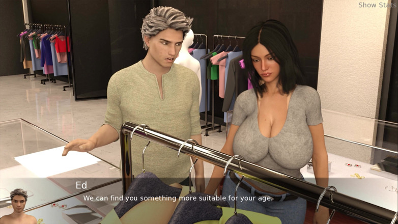 Porny Games: Proyecto esposa caliente - ponerse sexy comprando ropa nueva (66)