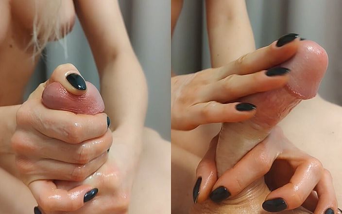 Lady_Blonde_in_Love: 撸管指挥如何在打手枪时破坏高潮。在两次破坏的高潮后，他无法射精。甚至从后面做爱也无济于事。